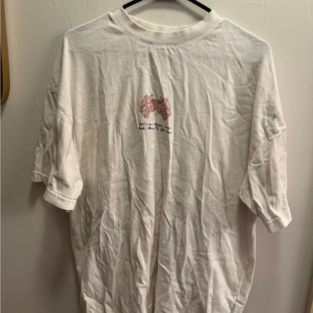 Darc Sport White T-Shirt with Black Label